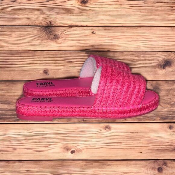 FARYL by Faryl Robin Monty Slide Sandals Size: 7.5 NIB - Picture 1 of 6